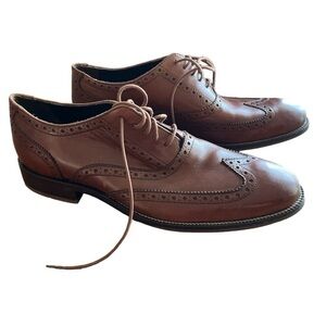Cole Haan Men’s Shoes Williams Wing II British Tan Color Size 8 M With Box